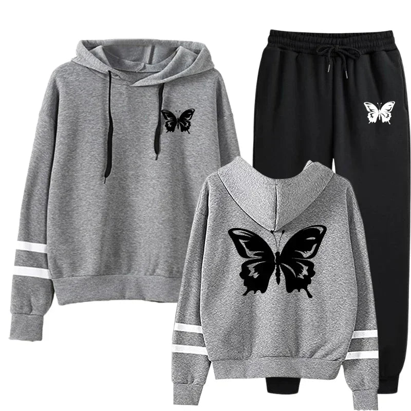 Women’s Hoodie Sweatshirt & Sweatpants Set – Everyday Comfort & Style