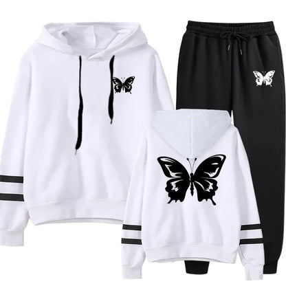 Women’s Hoodie Sweatshirt & Sweatpants Set – Everyday Comfort & Style