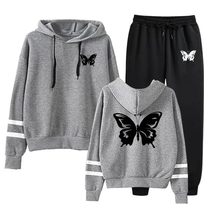 Women’s Hoodie Sweatshirt & Sweatpants Set – Everyday Comfort & Style