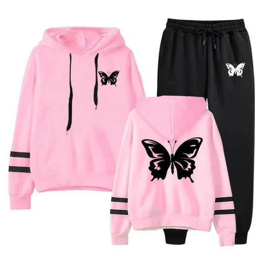 Women’s Hoodie Sweatshirt & Sweatpants Set – Everyday Comfort & Style