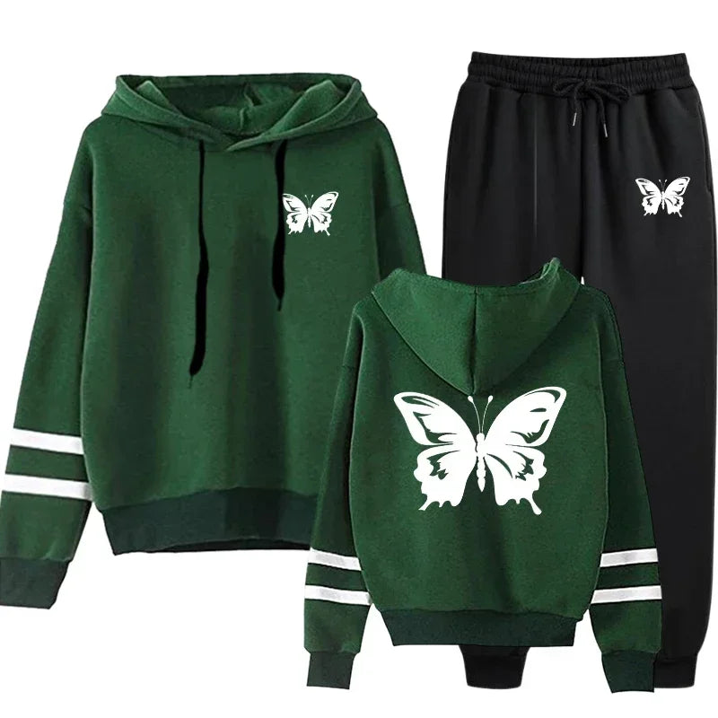 Women’s Hoodie Sweatshirt & Sweatpants Set – Everyday Comfort & Style