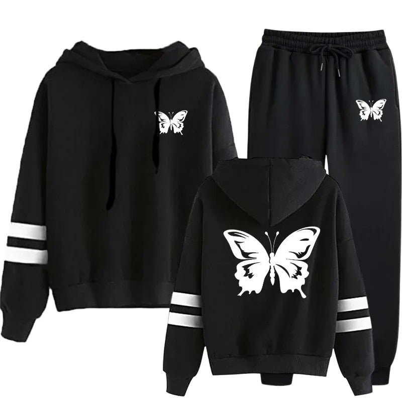 Women’s Hoodie Sweatshirt & Sweatpants Set – Everyday Comfort & Style